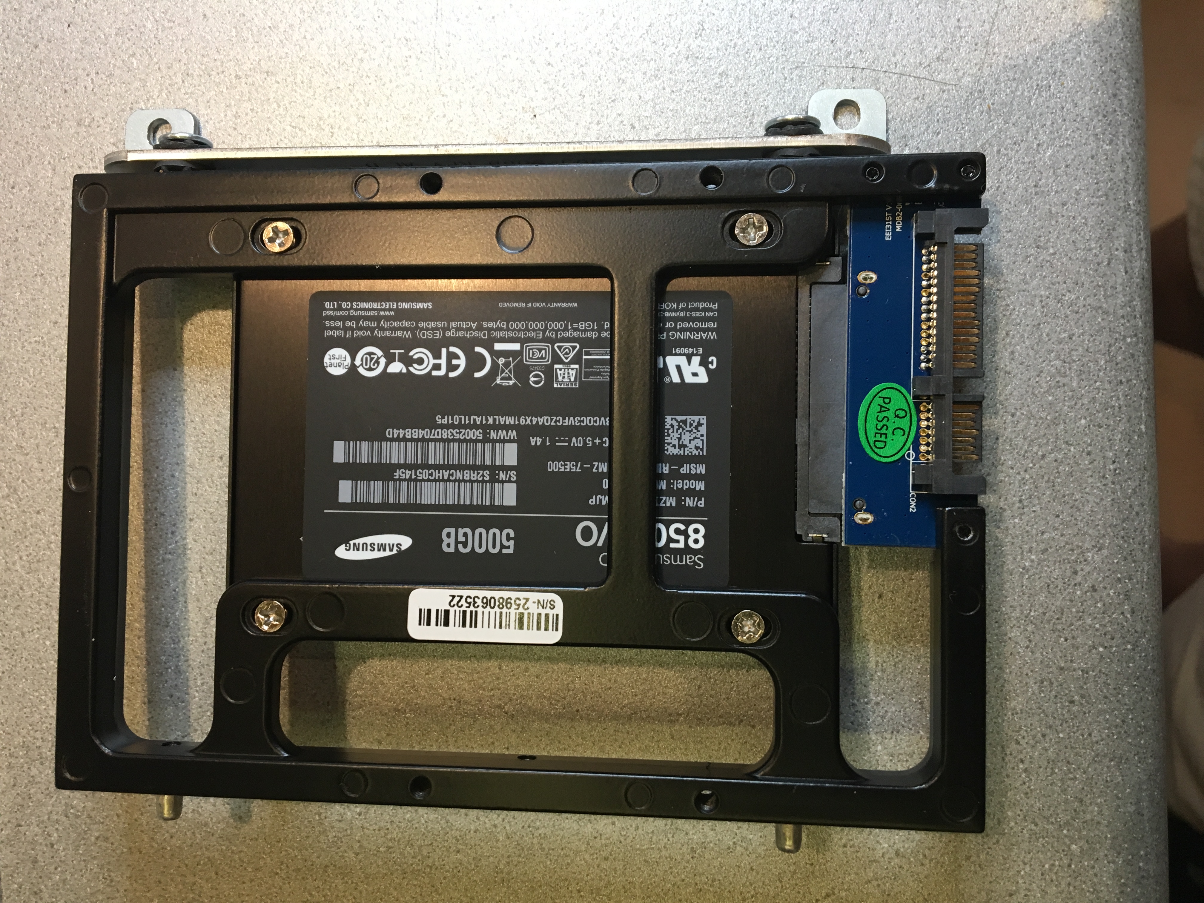 the new disk