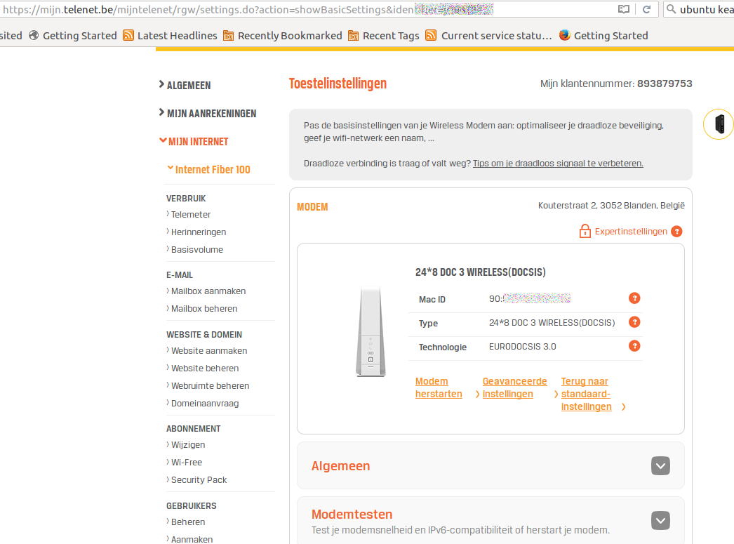 Witte Modem White Modem